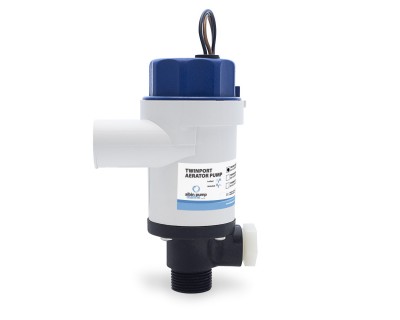01-05-076 Twinport Aerator Pump 1100GPH Short Stack 12V
